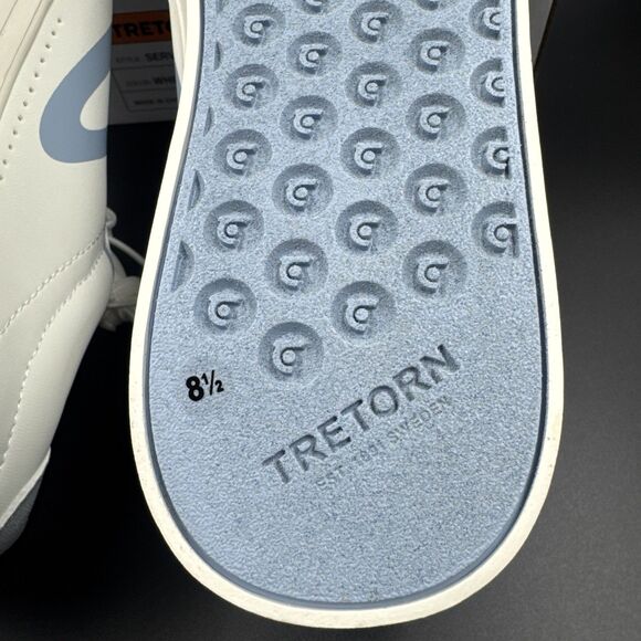 Tretorn “Serve” Women’s White/Blue 8.5 Memory Foam Footbed Sneaker Shoes NEW - Picture 14 of 16